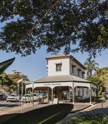 Exterior of Myrtle & Blossom, Sandgate 