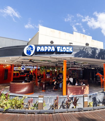 Exterior of Pappa Flock Westfield Mt Gravatt