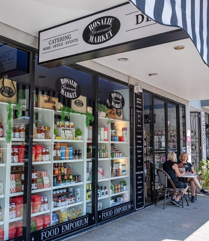 Stret view of Rosalie Gourmet Market