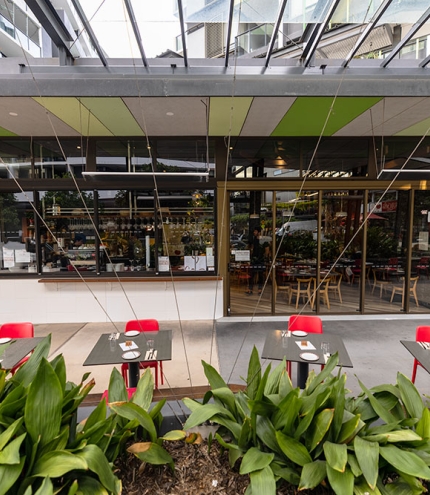 Outdoor seating Rustichella Pasta Bar Nundah
