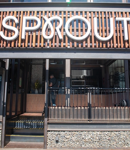 External facade of Sprout Artisan Bakery 