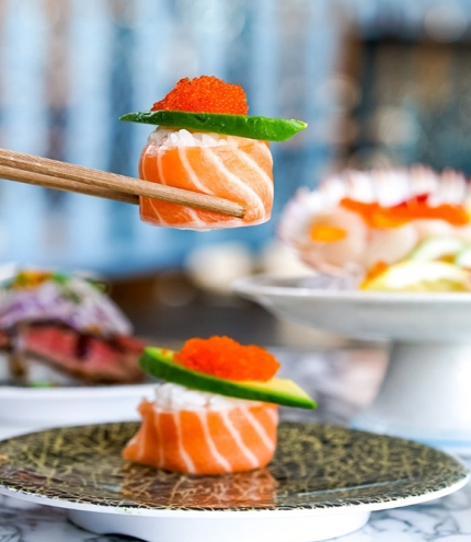 Display of a range of Sushi at Sushi Jiro Carindale
