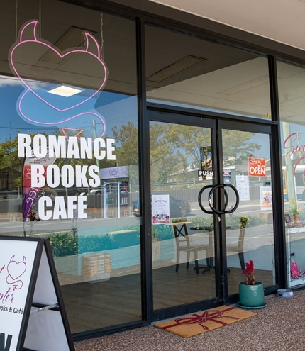 Outside of Sweet Chapter Books & Cafe