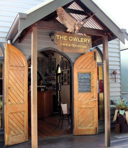 Entry door of The Owlery Samford