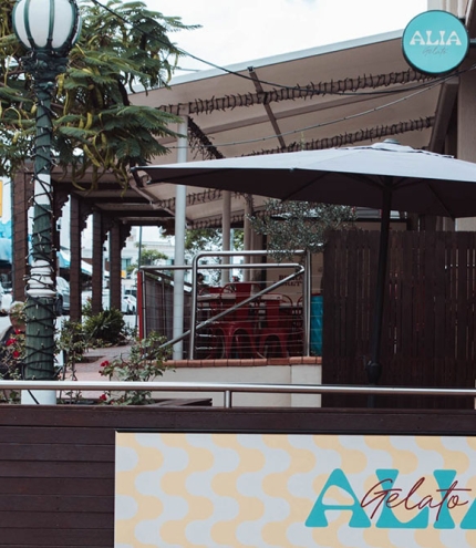 Side view of ALIA Gelato