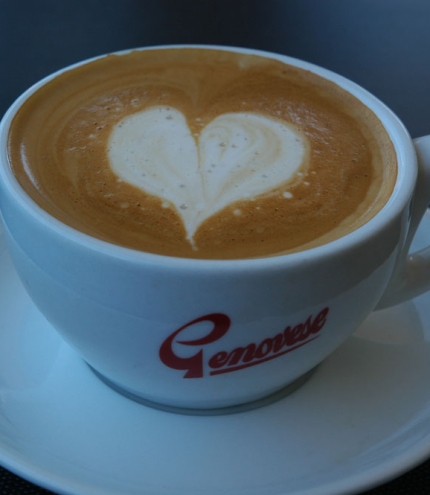 Cup of coffee in Brisbane's Hello Gary Espresso shop in Coorparoo 