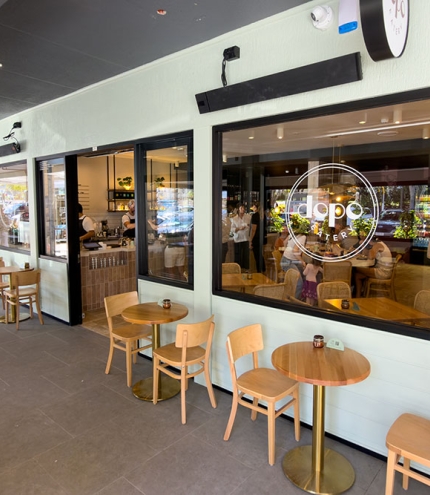 Outdoor area at Dopo Eatery Milton