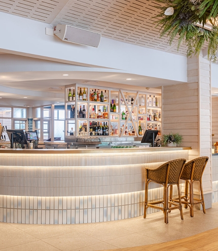 Interior bar at Moonlight Bar Full Moon Hotel Sandgate