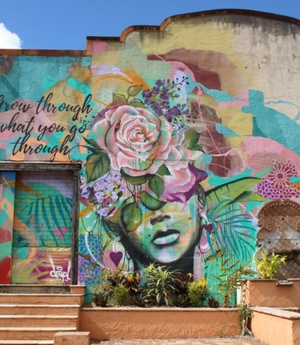 Mural painting at The Nurso 