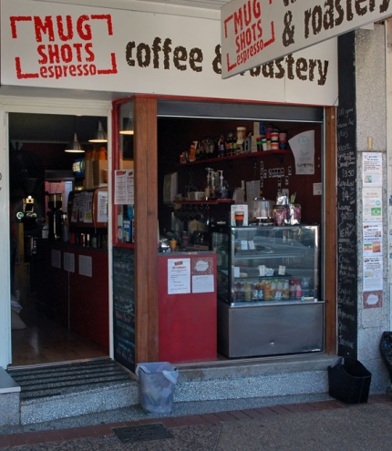 Mug Shots Espresso shop front in Sandgate