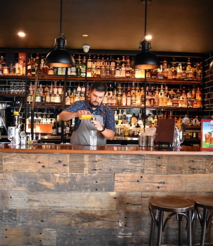 Bar inside Old Bill's 