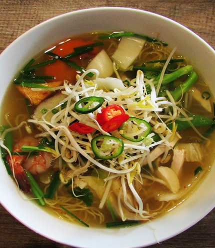 Pho Inn Camp Hill's bowl of pho on table