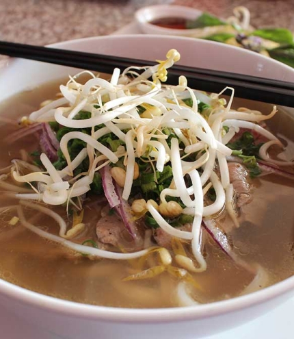Bowl of pho at Urban Saigon, Yeronga