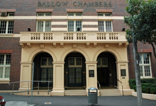 Ballow Chambers building on Wickham Tce Spring Hill