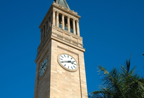 Brisbane City Hall's clock tower