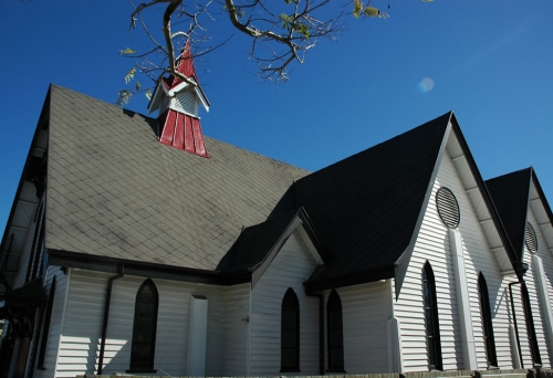 Mowbraytown Presbyterian Church Group  building and rooftop in East Brisbane.