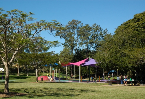 Kids playground inside Woolcock Park in Red Hill