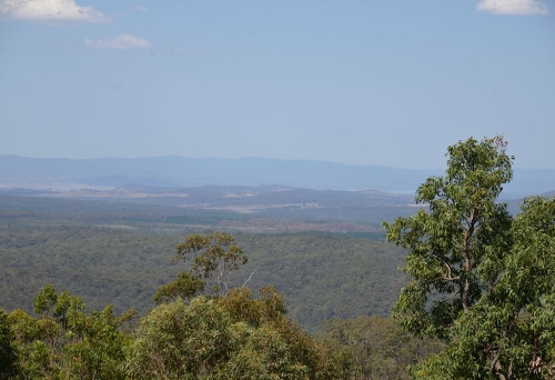 Bush views all the way to Brisbane from The Stonehouse Retreat