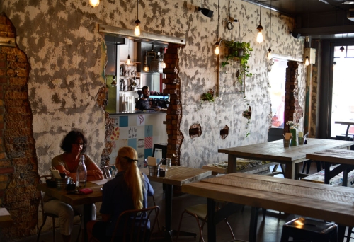 Interior seating at Artie & Mai, Albion