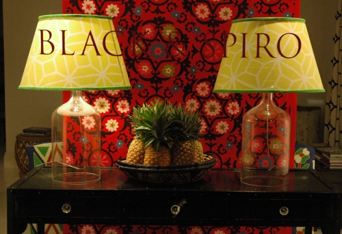 homewares in window of Black &amp; Spiro shop in New Farm