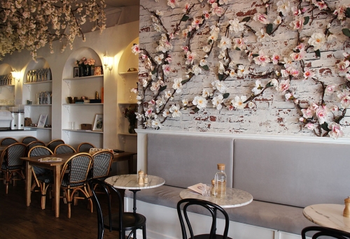 Interior of the The Bloom Room Cafe Birkdale