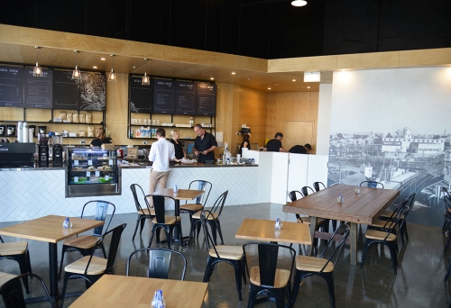 Counter inside Bowen Arrow Café Bowen Hills