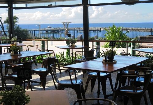 Tables and chairs inside Cafe Diversity Redcliffe