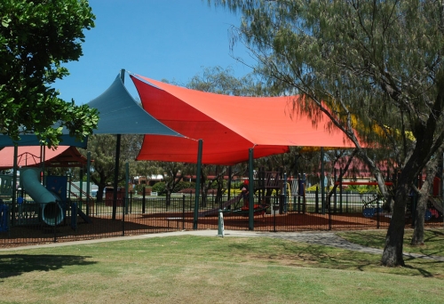 playground inside Charlish Park Suttons Beach Redcliffe