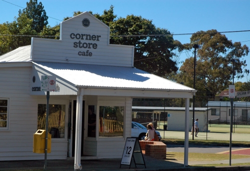 Corner Store Cafe old weatherboad shop front 