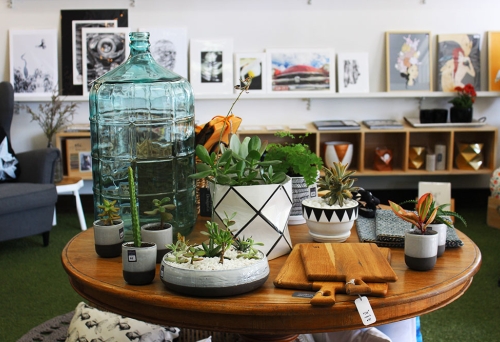 Items on display at Cultivate Design Co Wynnum