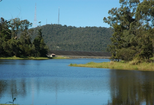 Enoggera Reservoir lake and bush in the Gap