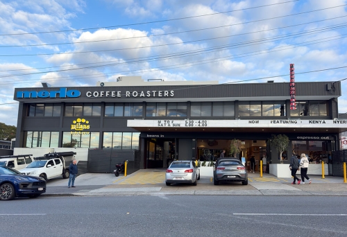 Front of Cafe at Milano Bakery