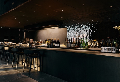 Dining room kitchen at +81 Sushi Kappo West End