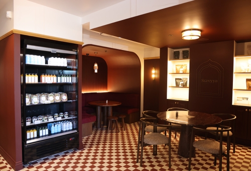 Interior of cafe