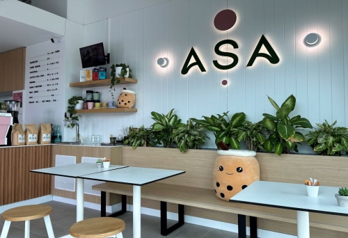 Inside seating at ASA Cafe, Yeronga 