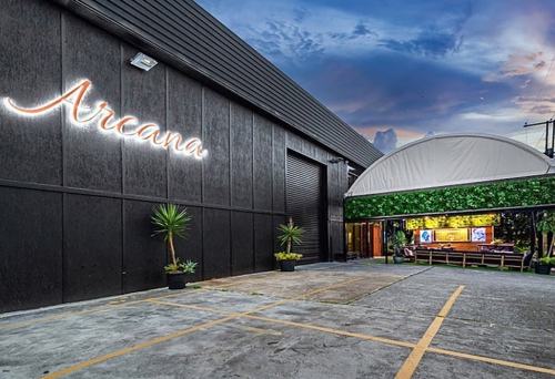 Exterior facade of Arcana event space