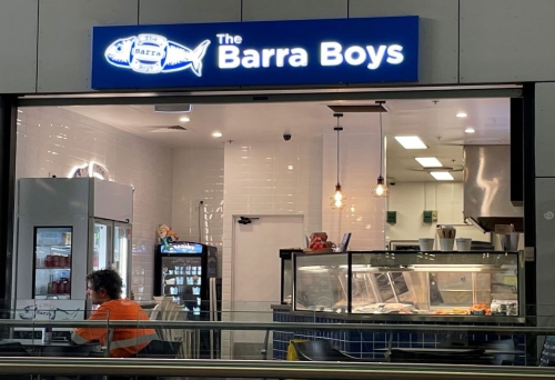 Shop frontage of The Barra Boys Moorooka
