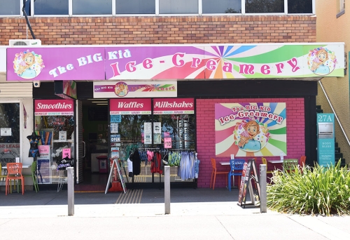 Exterior of Big Kid ice Creamery Redcliffe