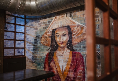 Wall art inside Big Boy Bangkok