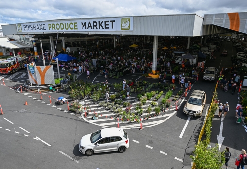 Exterior of Saturday Fresh Market Brisbane 