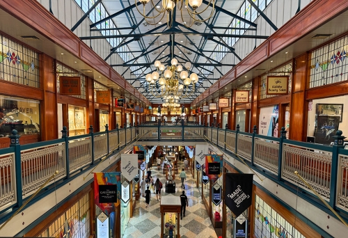 Brisbane Arcade, Brisbane CBD, historic buildings, Queensland shopping, designer labels