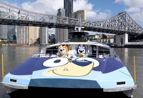 Bluey CityDog on Brisbane River