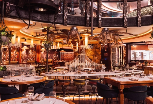 Elegant dining are on ground floor at Cloudland Garden Restaurant Fortitude Valley