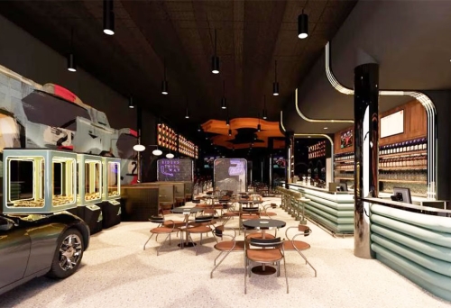 Interior artist view of Clutch Racing