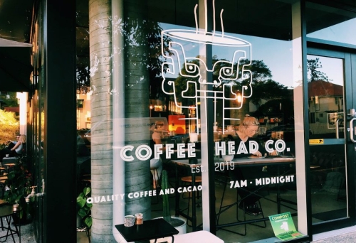 Entrance to Coffee Head Co, South Brisbane 