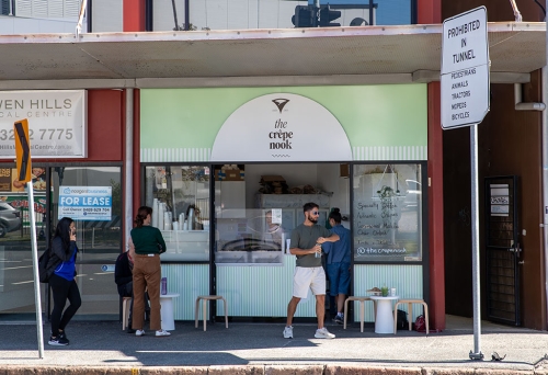 Outside of the Crepe Nook