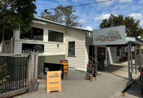 Exterior of Dayboro Sugar Mill, Dayboro, Moreton Bay region, Queensland, The Mill, beers and burgers, live entertainment, cocktails, country day trips, close to Samford