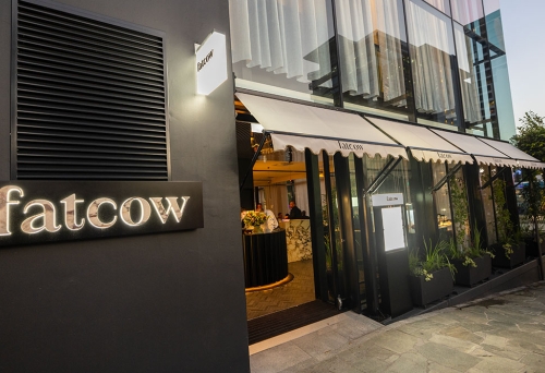 Exterior entrance and doorway, Fatcow on James St Fortitude Valley