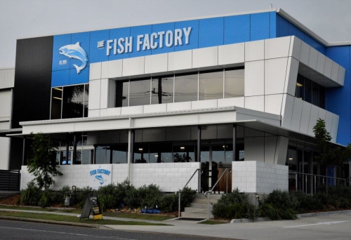 Exterior facade of The Fish Factory, Morningside