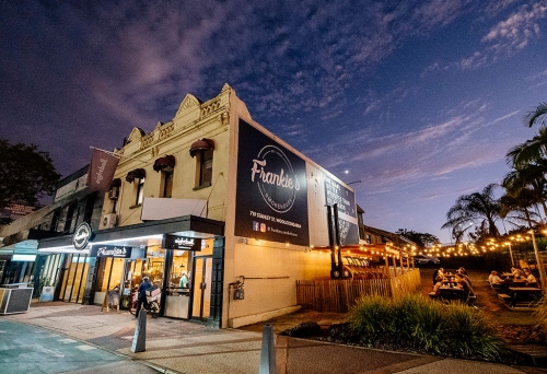 Exterior of Frankie's Smokehouse, Woolloongabba